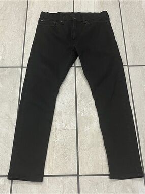 Levi's Men's 512 Slim Tapered Black Denim Jeans Style 28833-0287 34x32 (34x30)